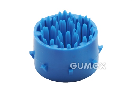 RINGO Bürste für OCTOMAT Matte, Dicke 23mm, 47°ShD, Dichte 919kg/m3, LDPE, -35°C/+45°C, blau, 